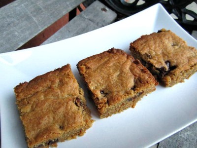 Browned Butter chocolate chip cookie bars 1